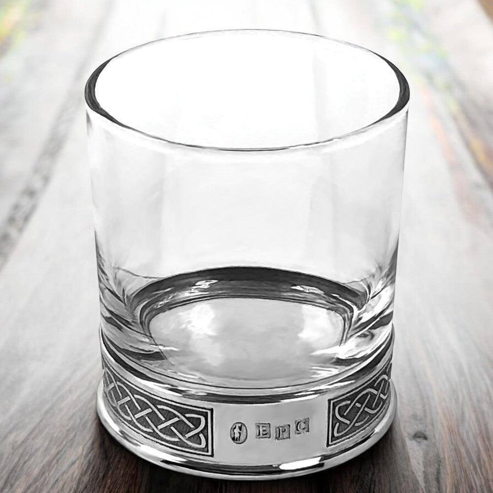 11oz Celtic Pewter Whisky Glass Tumbler