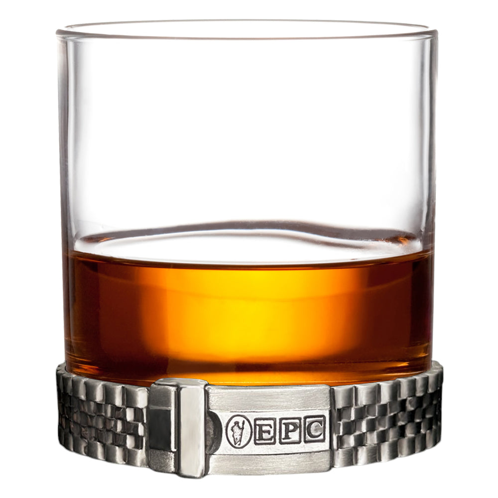 11oz Iconic Pewter Watch Bracelet Whisky Tumbler