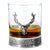 Regal Stag Rectangular Pewter Decanter Set with matching Tumblers