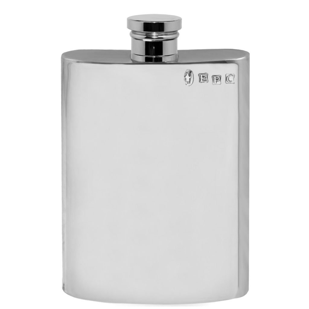 4oz Plain Pewter Hip Flask