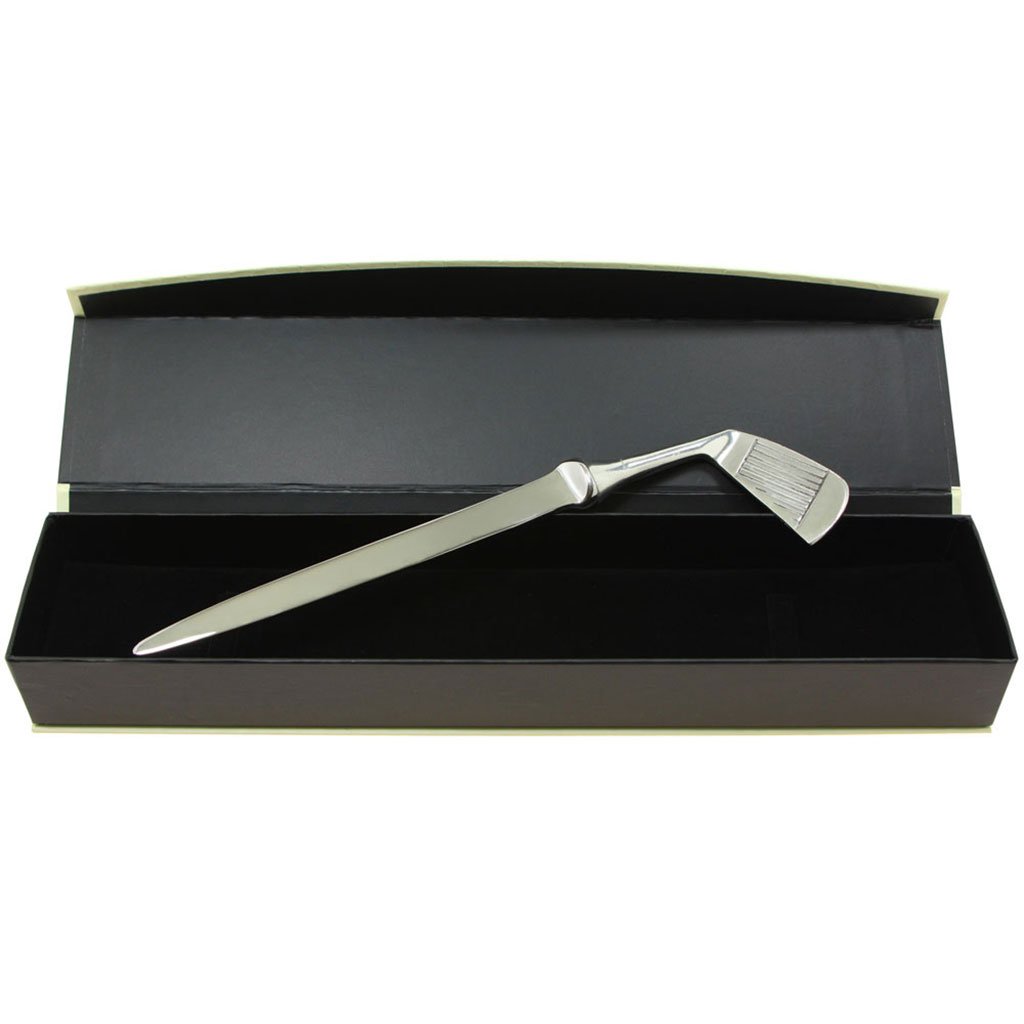 Golf Club Handle Pewter Letter Opener Knife