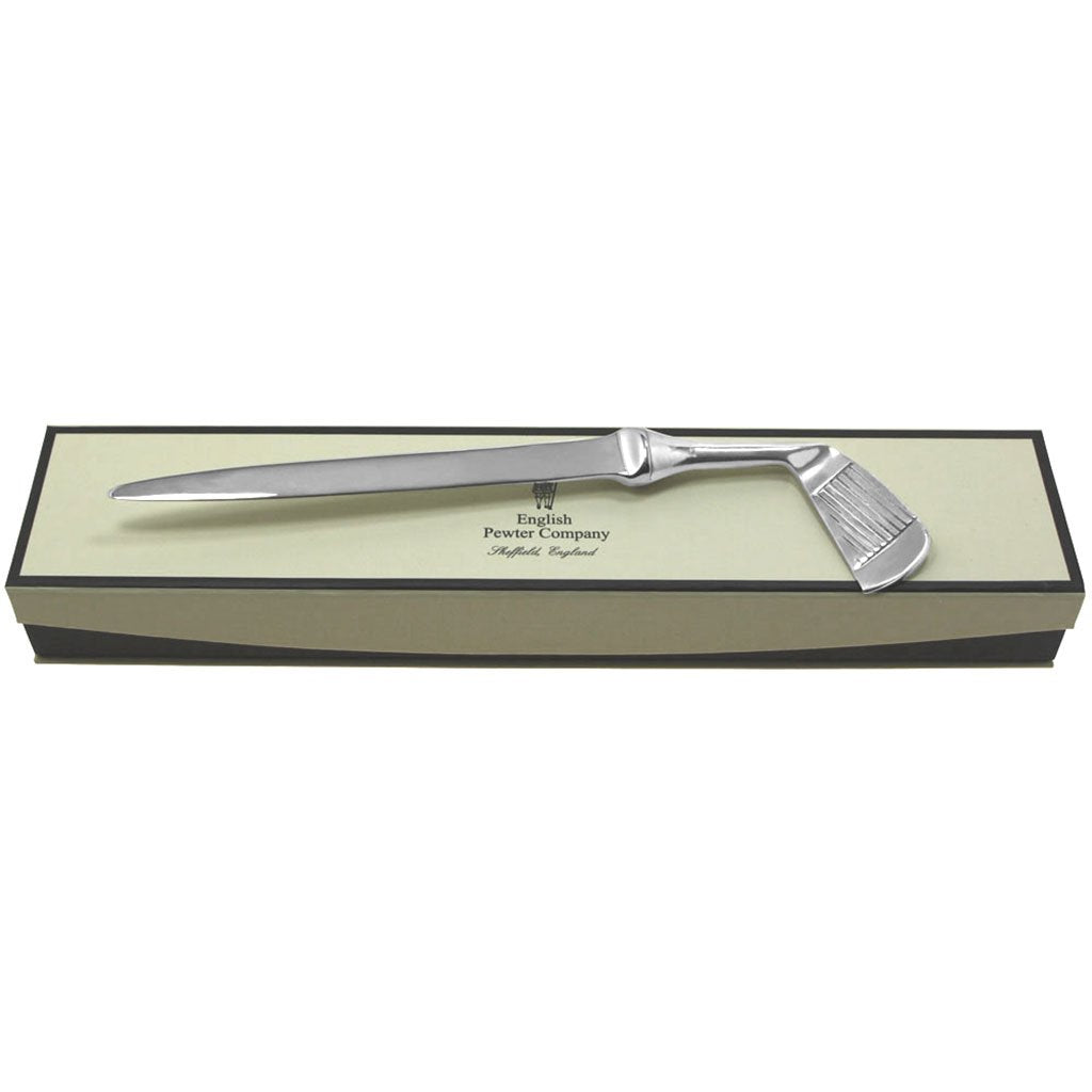 Golf Club Handle Pewter Letter Opener Knife